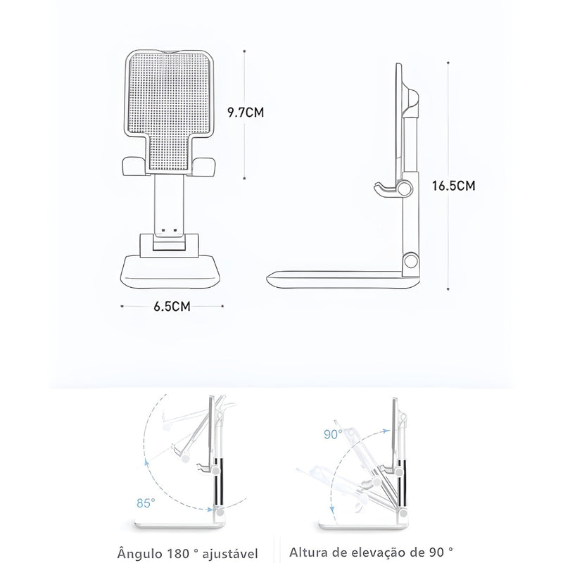 Suporte Tripé Celular Smartphone Mesa Portátil Selfie 360º