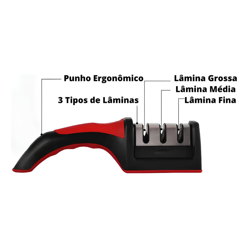 Afiador de Facas RS-168 com Tecnologia de Aço Tungstênio