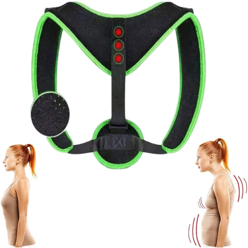 Colete Corretor Postural Magnético Syang Preto/Verde Adulto